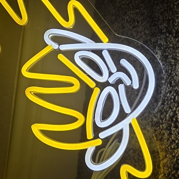 Anime Yellow and White Neon Light Sign New In Box! - Picture 3 of 16